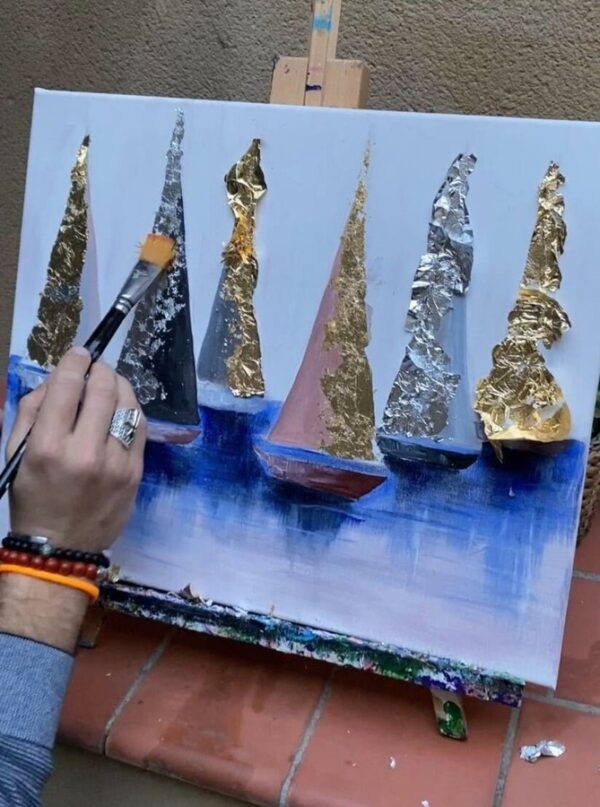 gold sailing