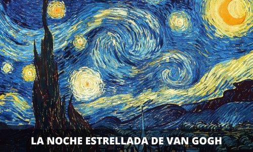 noche estrella de van gogh, ejemplo de cuadro de pintura al óleo