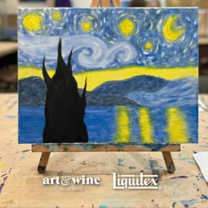 Edición Especial de Noche Estrellada: Art&Wine + Liquitex